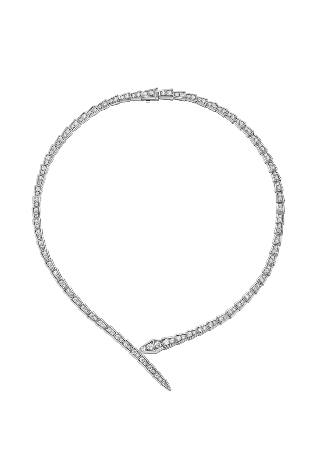 Colar BV serpente cravejado