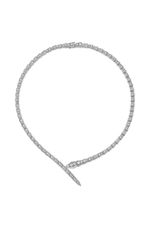 Colar BV serpente cravejado