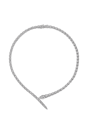 Colar BV serpente cravejado