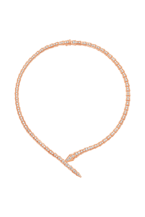 Colar BV serpente cravejado