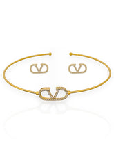 Conjunto Valentino Cravejado em Zircônias