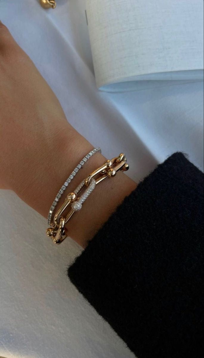 Pulseira Inspiração TF Elo Cravejada