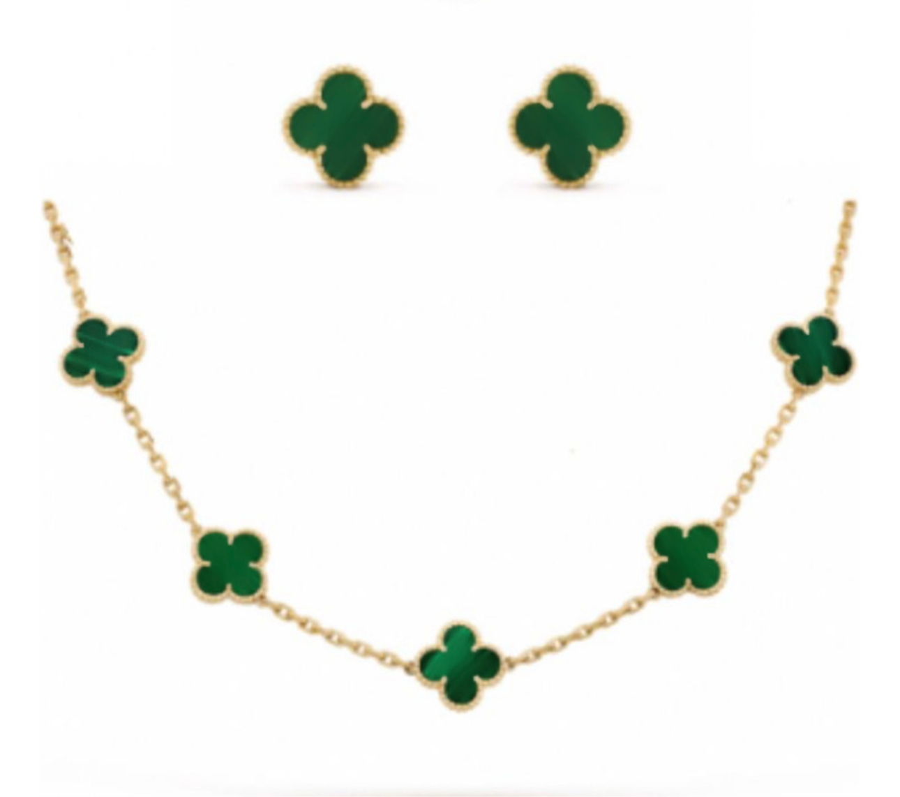 Kit Choker + Brinco 5 Trevos Virginia