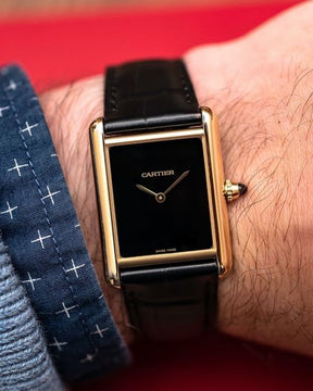 Relógio Tank Black Gold