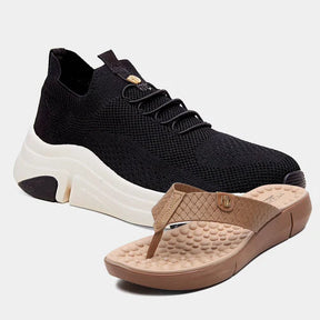 Tênis Ortopédico + Chinelo Massageador [Mega Oferta]