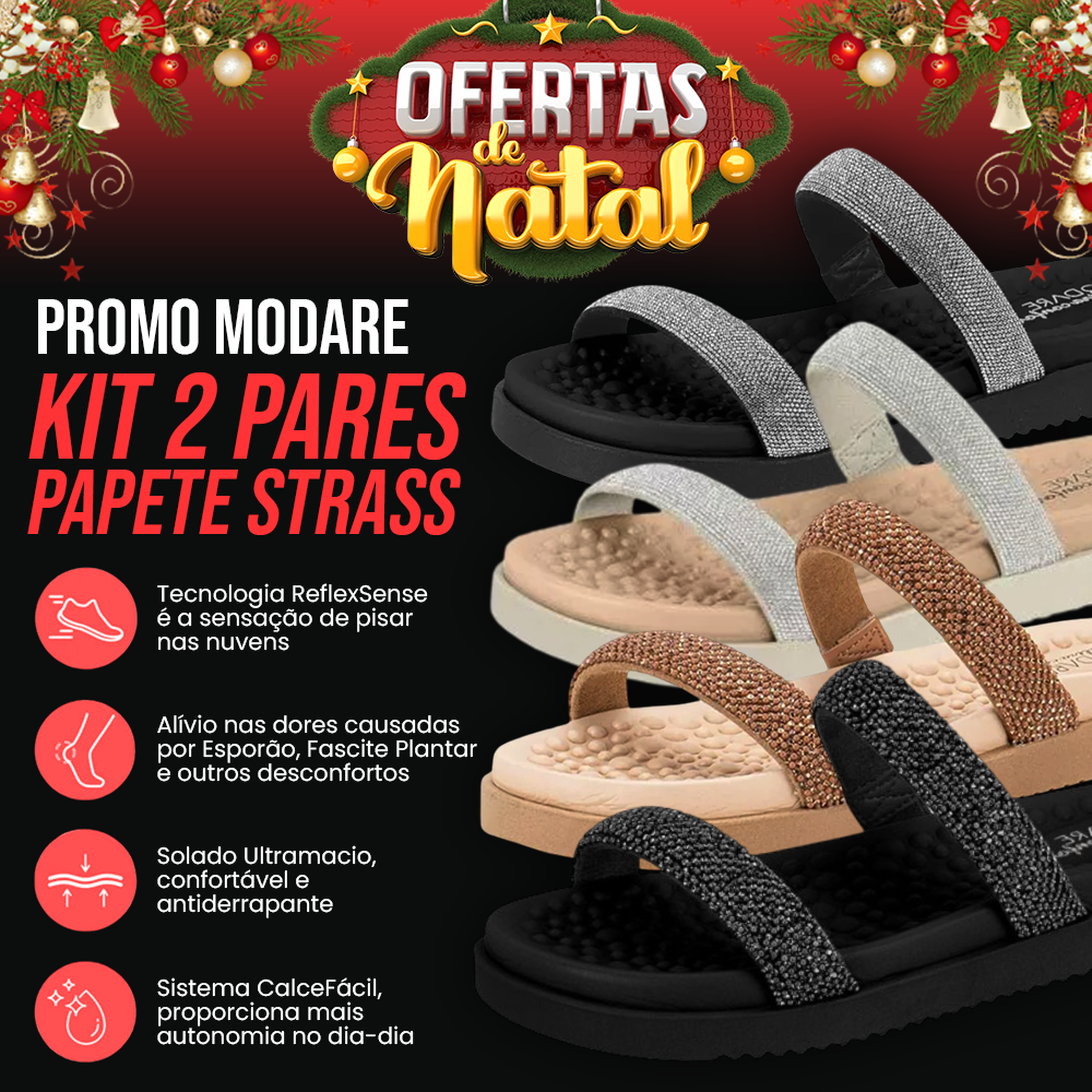 Compre 1 Leve 2 - Papete Strass Modare  [NATAL DE OFERTAS]